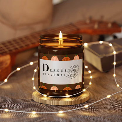 Scented Fall Candle (Multi-Size, Amber Jar) by DeRose - DeRose Seasonal