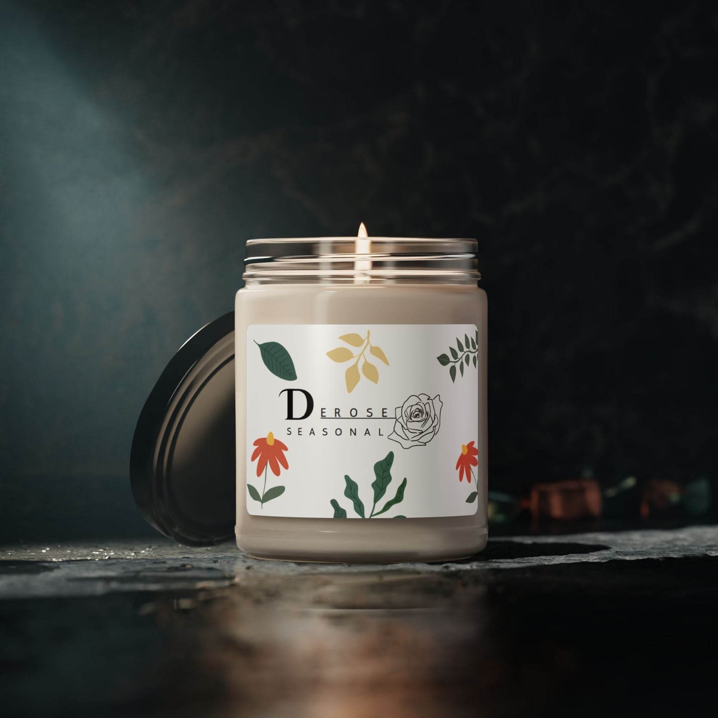 Scented Soy Candle, 9oz - DeRose Seasonal