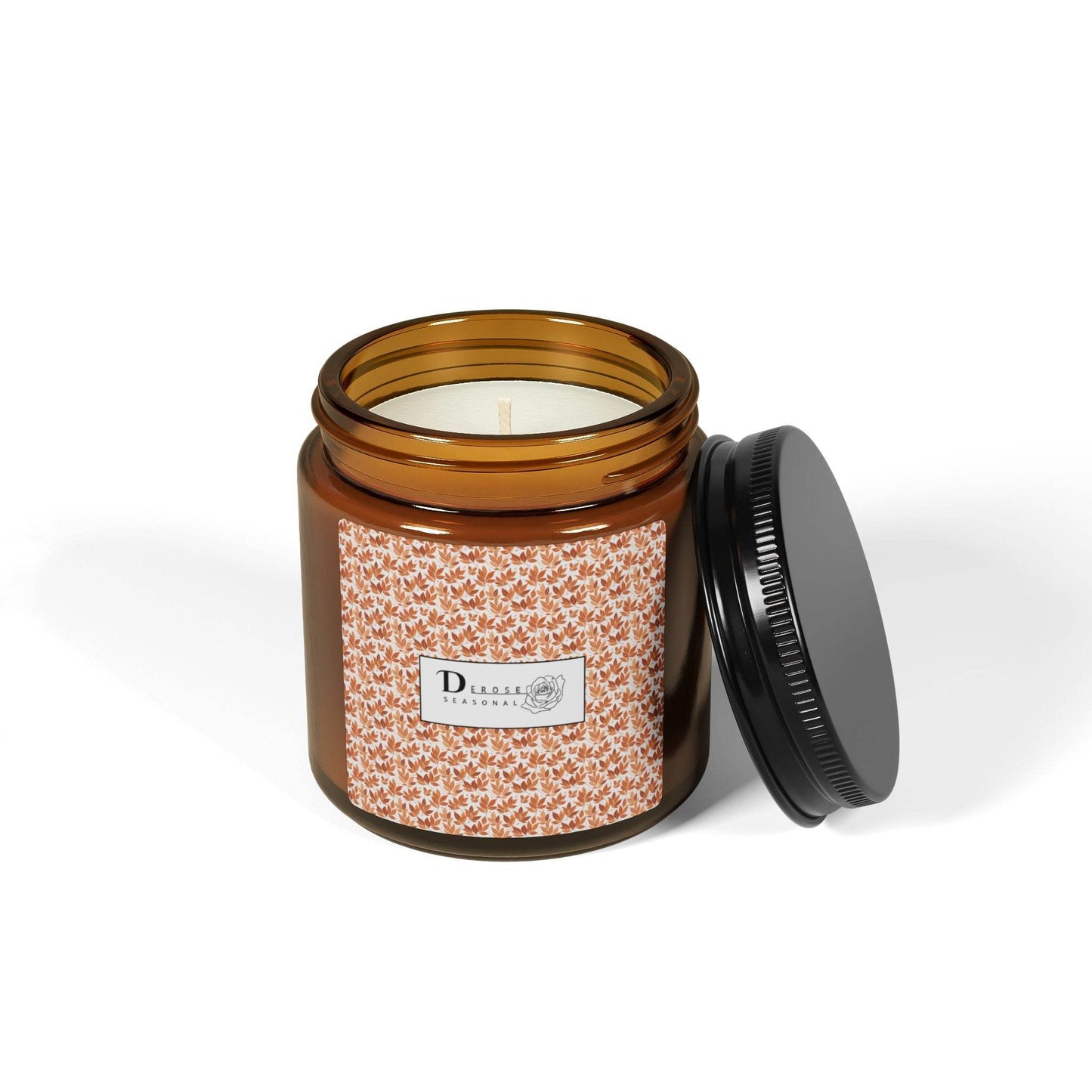 Scented Soy Candle (Multi-Size, Amber Jar) - DeRose Seasonal