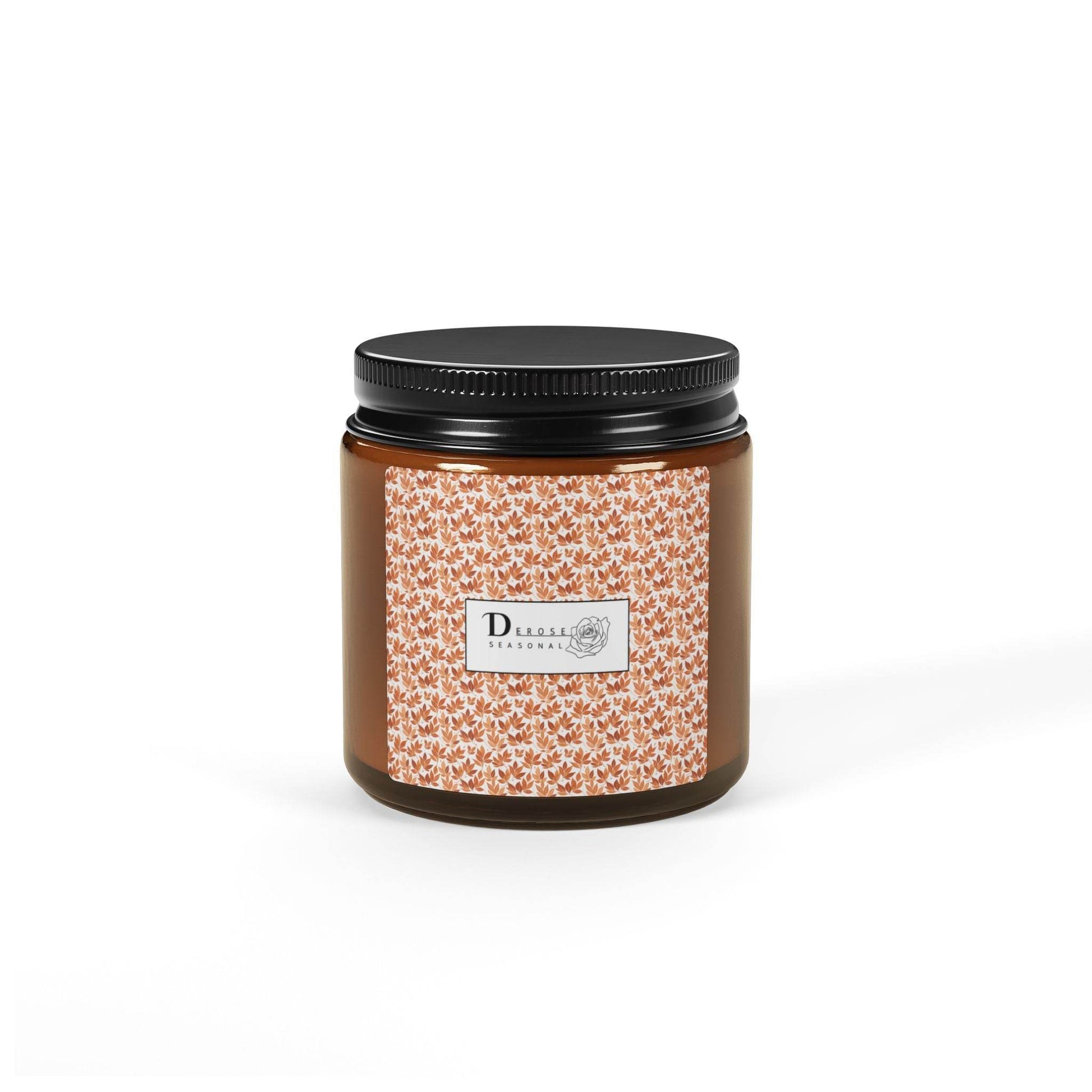 Scented Soy Candle (Multi-Size, Amber Jar) - DeRose Seasonal