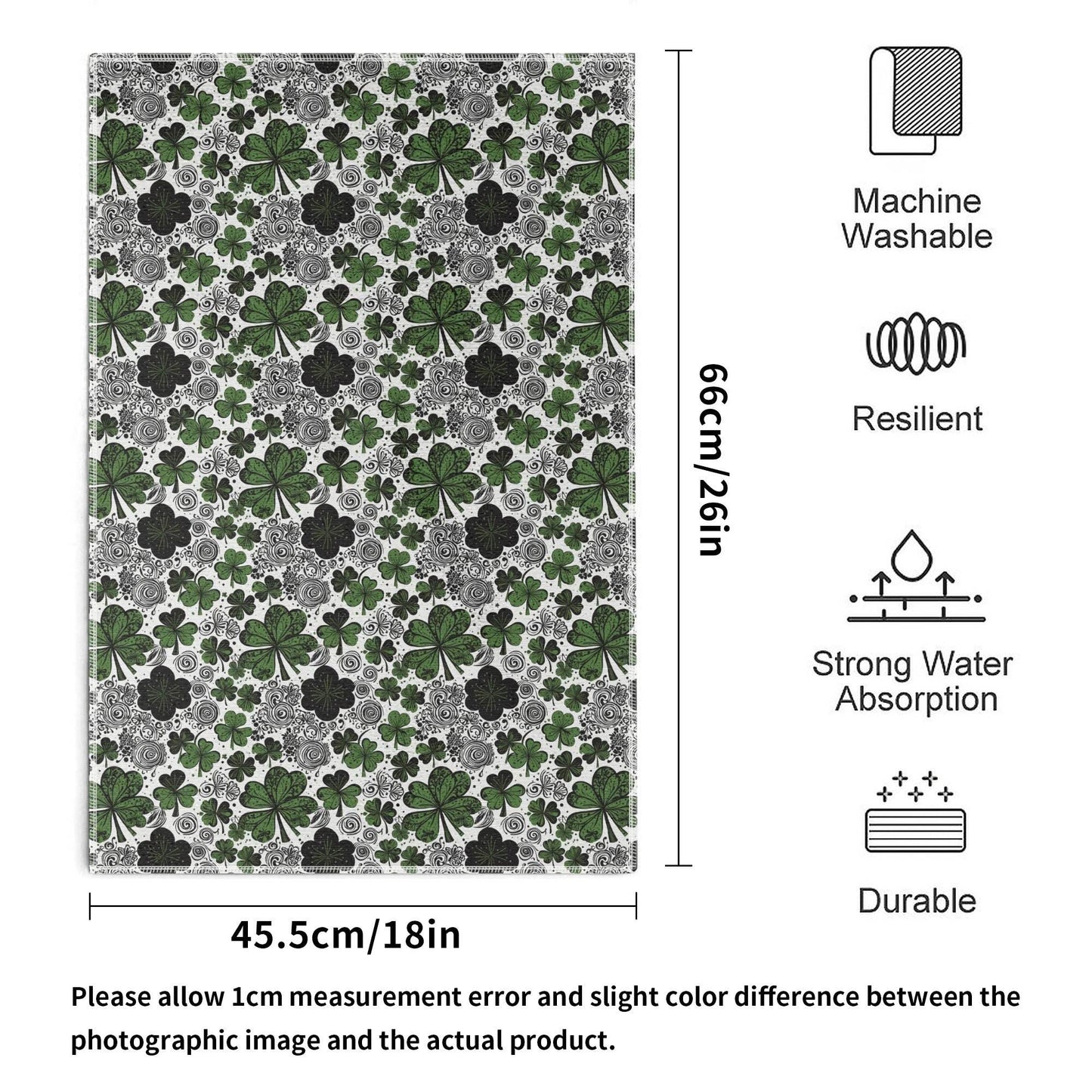 Scribble Clover Hand Towels (6 Pcs) - DeRose Seasonal