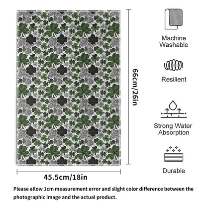 Scribble Clover Hand Towels (6 Pcs) - DeRose Seasonal