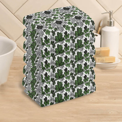 Scribble Clover Hand Towels (6 Pcs) - DeRose Seasonal
