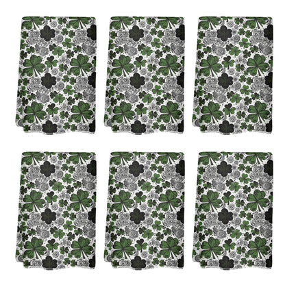 Scribble Clover Hand Towels (6 Pcs) - DeRose Seasonal