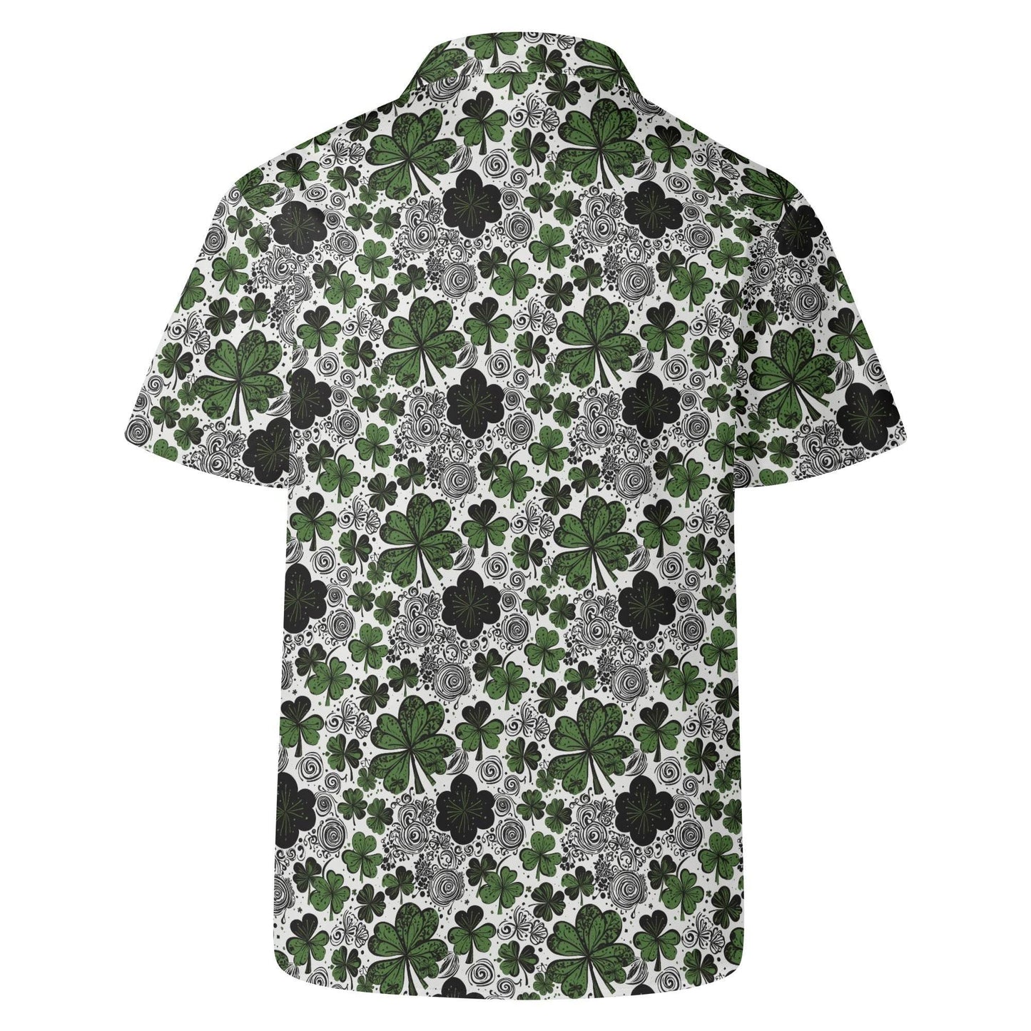 Scribble Clover Men's Casual Hawaiian Shirt - DeRose Seasonal