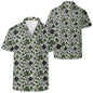 Scribble Clover Men's Casual Hawaiian Shirt - DeRose Seasonal