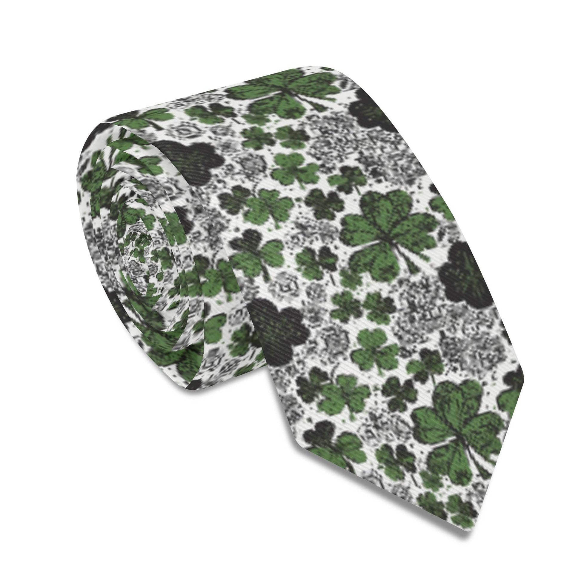 Scribble Clover Men's Necktie - DeRose Seasonal