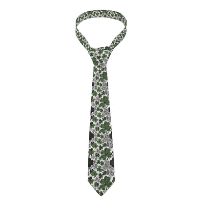 Scribble Clover Men's Necktie - DeRose Seasonal