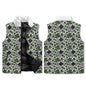 Scribble Clover Unisex Lightweight Stand Collar Zip Up Puffer Vest - DeRose Seasonal