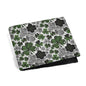 Scribble Clovers Leather Men's Folded Wallet - DeRose Seasonal