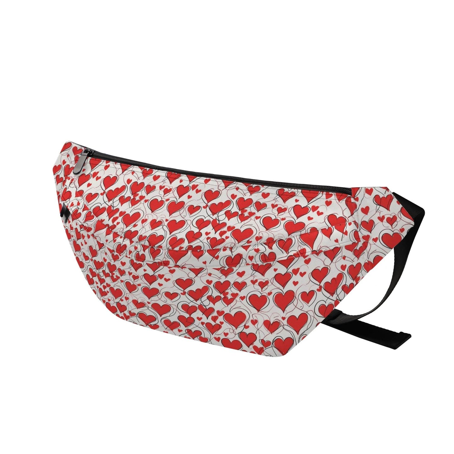 Scribble Hearts Fanny Pack - DeRose Seasonal