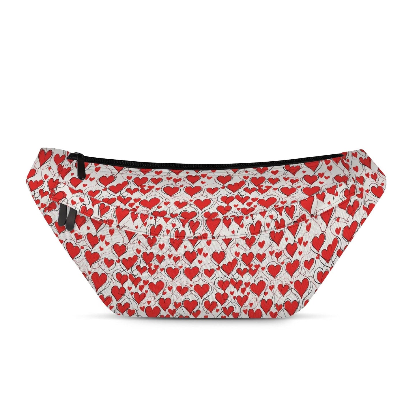 Scribble Hearts Fanny Pack - DeRose Seasonal
