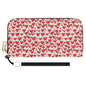 Scribble Hearts Women's Leather Zipper Wristlet Wallet - DeRose Seasonal