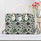 Scribbled Clover Luxury Women Leather Handbag (3 sizes) - DeRose Seasonal