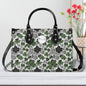 Scribbled Clover Luxury Women Leather Handbag (3 sizes) - DeRose Seasonal