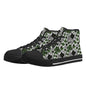 Scribbled Clover Men's High Top Canvas Shoes - DeRose Seasonal