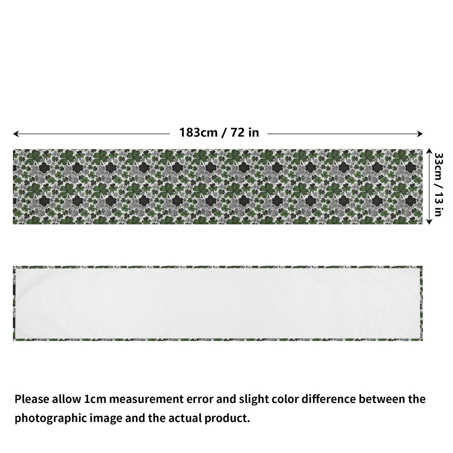Scribbled Clover Polyester Table Runner - DeRose Seasonal