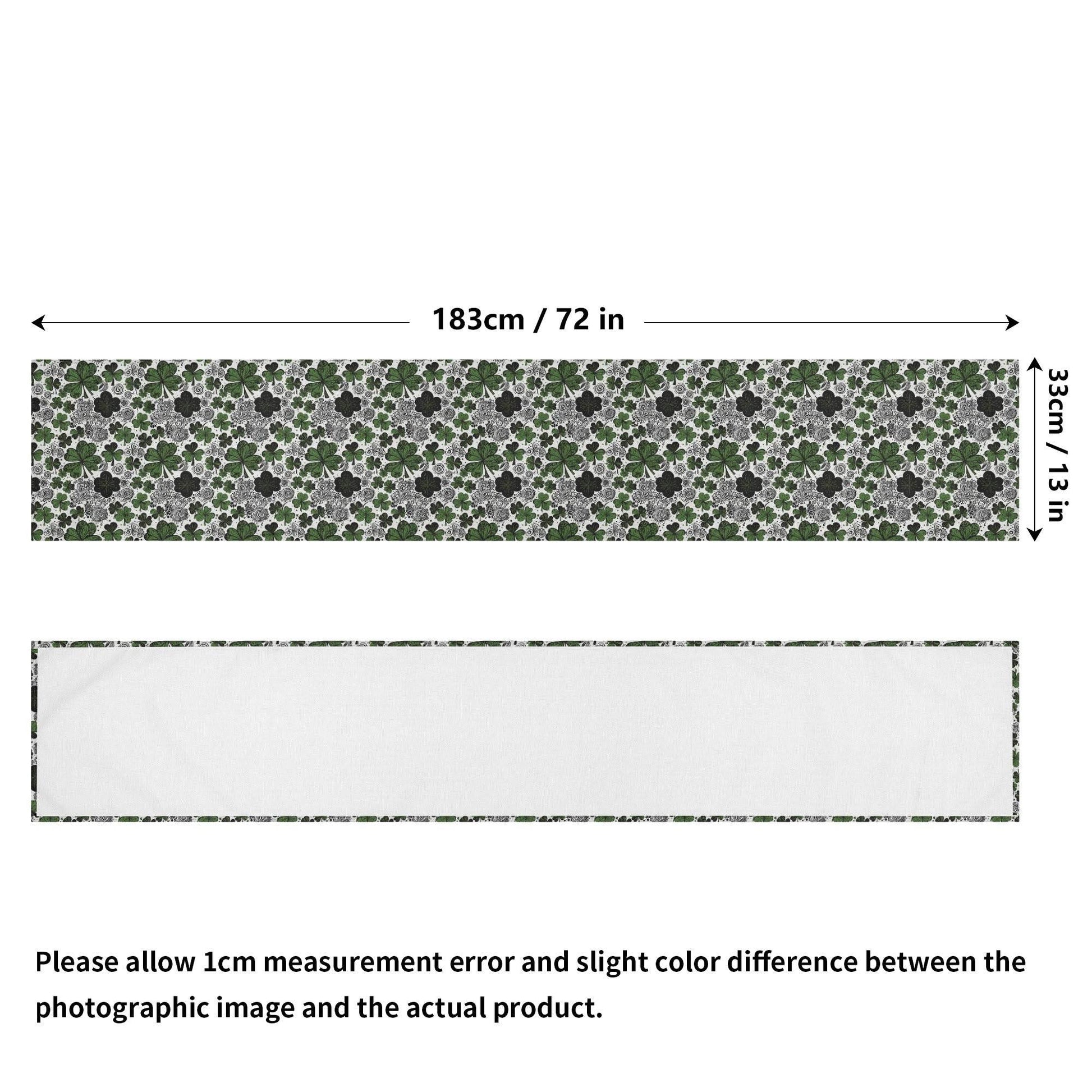 Scribbled Clover Polyester Table Runner - DeRose Seasonal