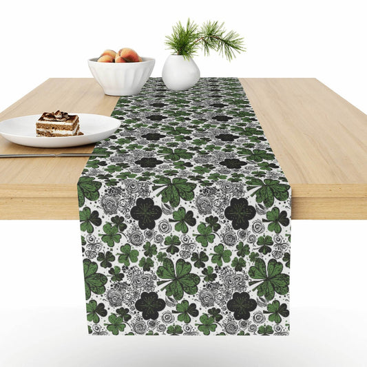 Scribbled Clover Polyester Table Runner - DeRose Seasonal