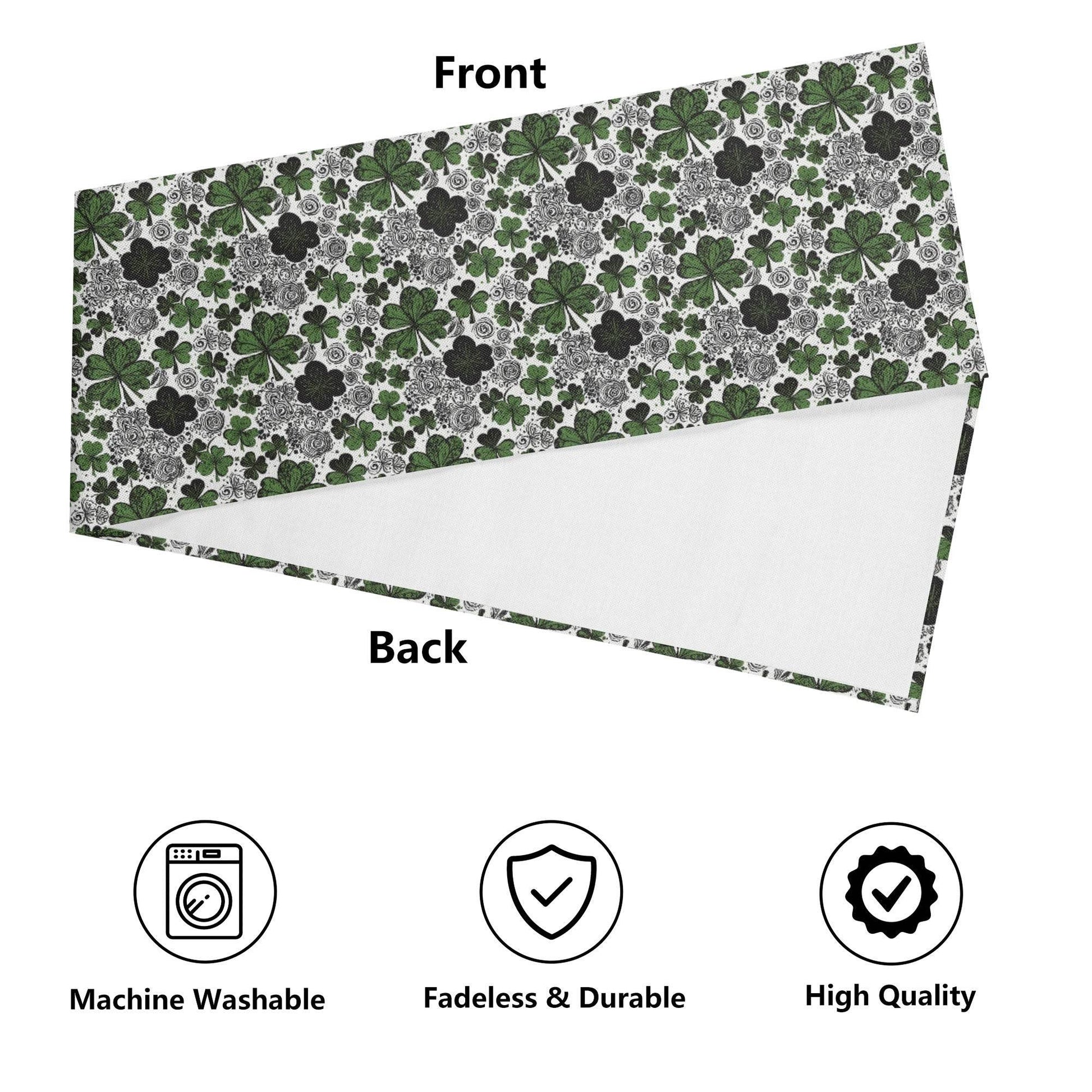 Scribbled Clover Polyester Table Runner - DeRose Seasonal