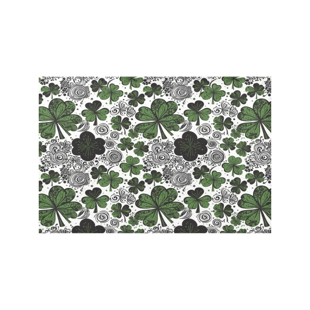 Scribbled Clover Table Placemat (set of 6) Placemats 12" x 18" (Set of 6) DeRose Seasonal