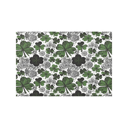 Scribbled Clover Table Placemat (set of 6) Placemats 12" x 18" (Set of 6) DeRose Seasonal