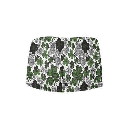 Scribbled Clover Women's Underwear Briefs Women's Boyshort Panties (Model L31) - DeRose Seasonal