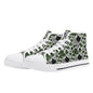 Scribbled Clover Women's High Top Canvas Shoes - DeRose Seasonal