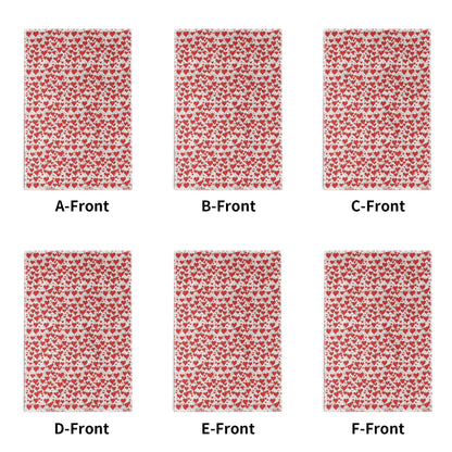 Scribbled Hearts Hand Towels (6 Pcs) - DeRose Seasonal