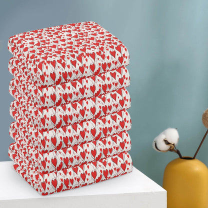 Scribbled Hearts Hand Towels (6 Pcs) - DeRose Seasonal