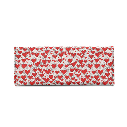 Scribbled Hearts Luxury Women Leather Handbag (3 sizes) - DeRose Seasonal