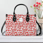 Scribbled Hearts Luxury Women Leather Handbag (3 sizes) - DeRose Seasonal