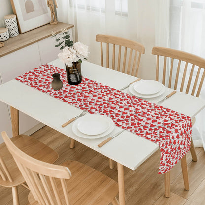 Scribbled Hearts Polyester Table Runner - DeRose Seasonal
