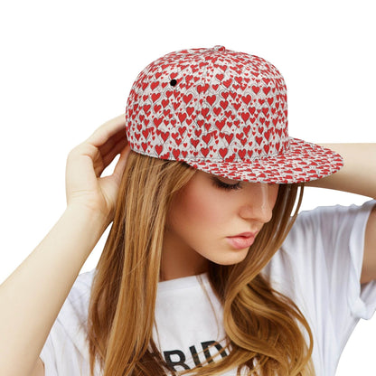 Scribbled Hearts Unisex Classic Snapbacks - DeRose Seasonal