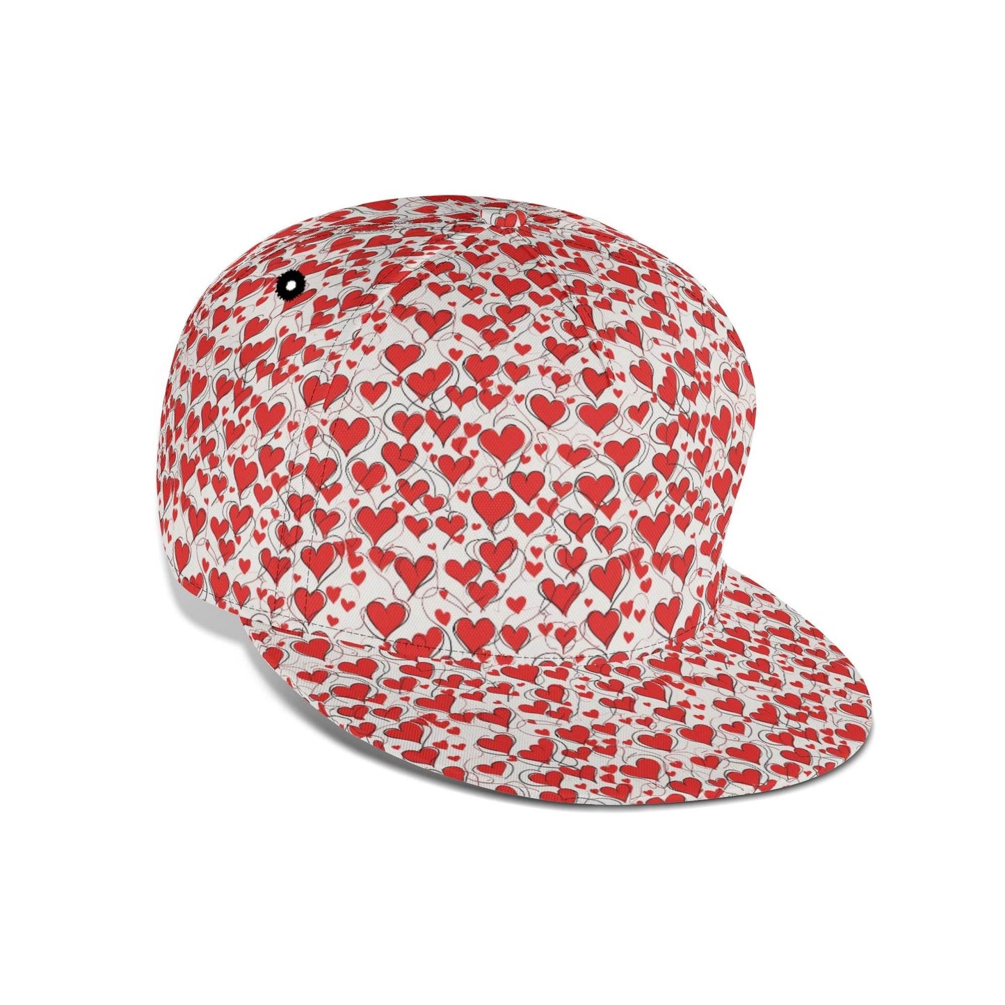 Scribbled Hearts Unisex Classic Snapbacks - DeRose Seasonal