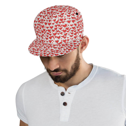 Scribbled Hearts Unisex Classic Snapbacks - DeRose Seasonal