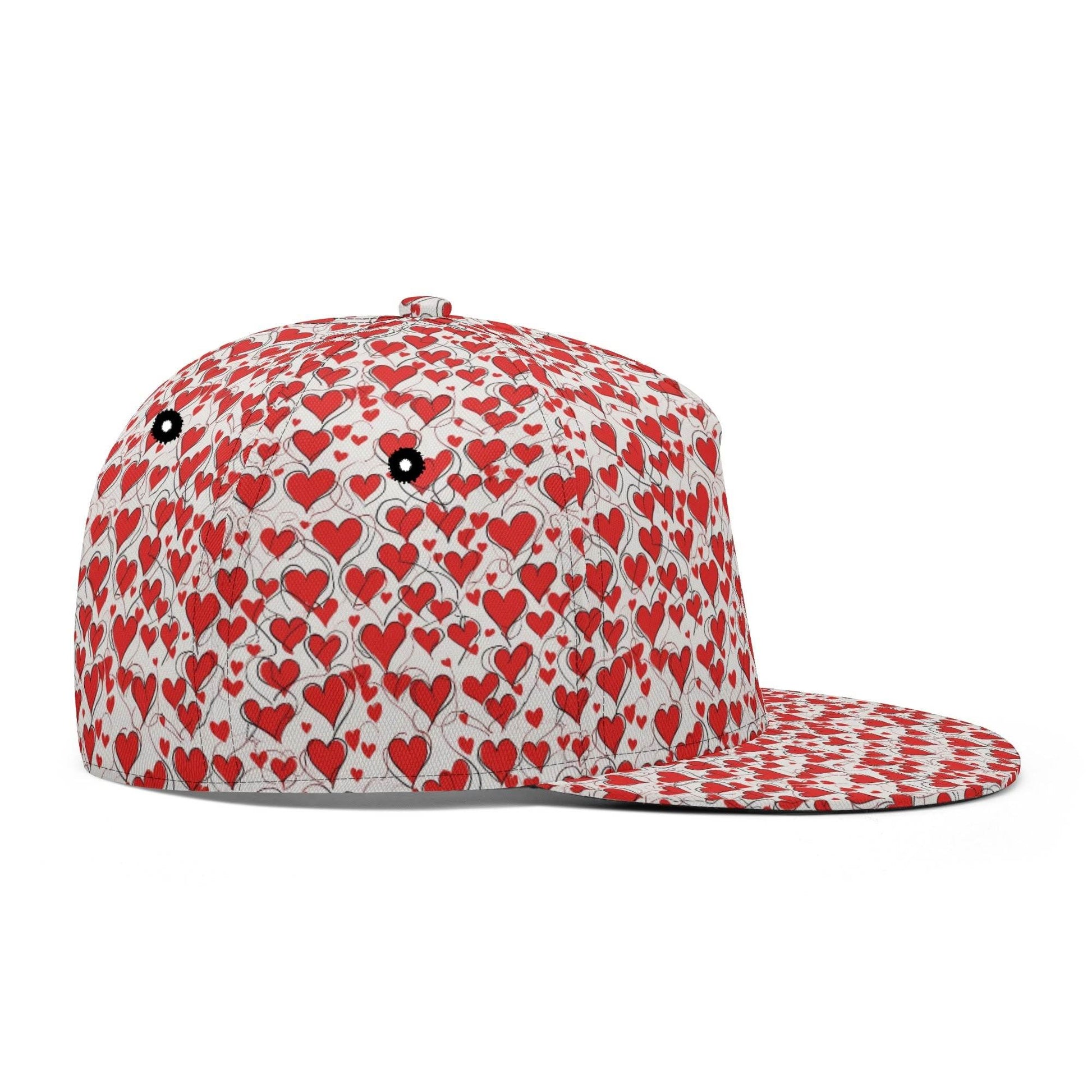 Scribbled Hearts Unisex Classic Snapbacks - DeRose Seasonal