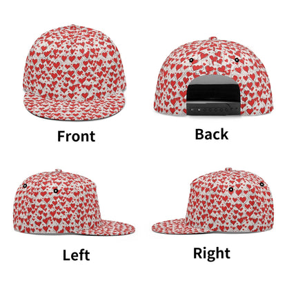 Scribbled Hearts Unisex Classic Snapbacks - DeRose Seasonal