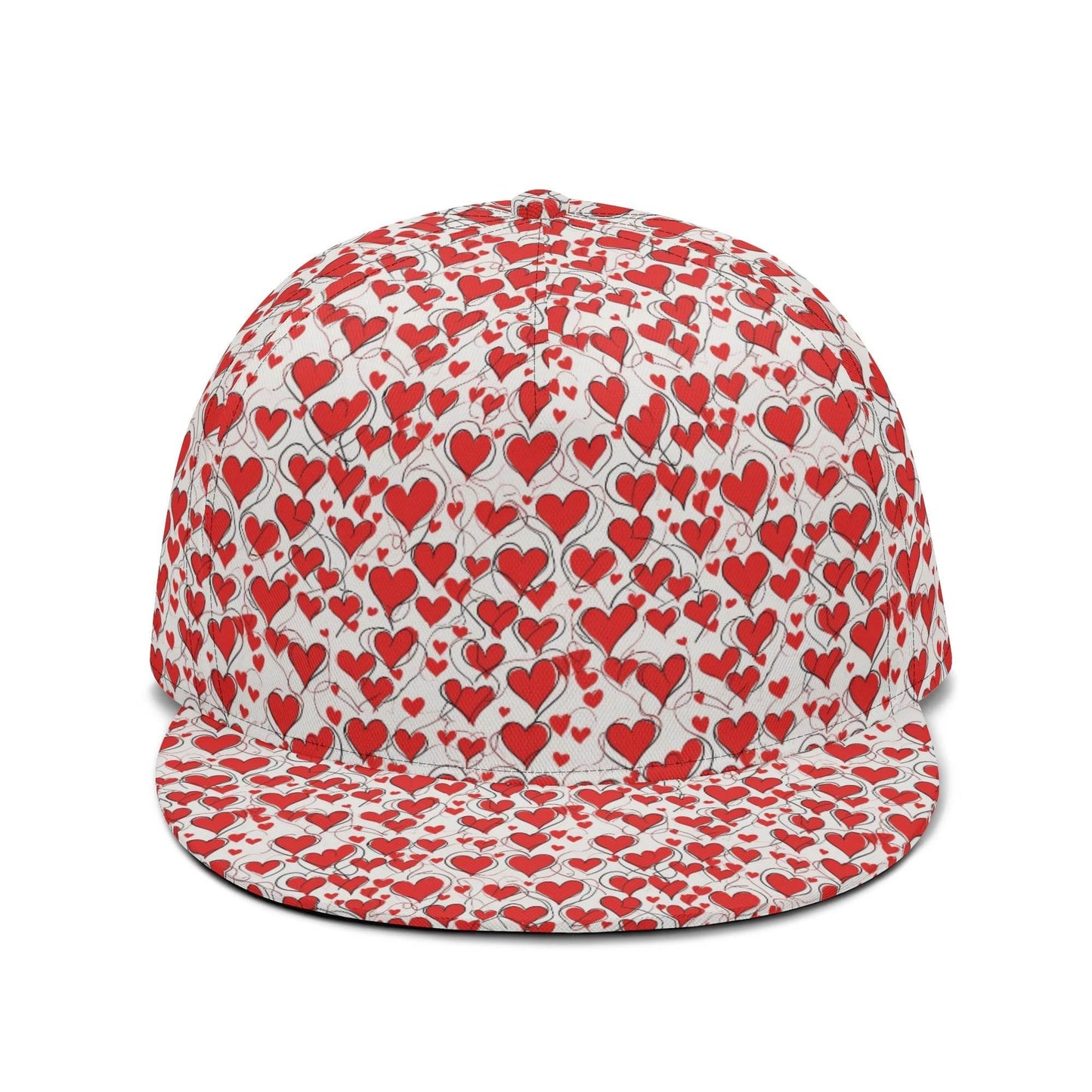 Scribbled Hearts Unisex Classic Snapbacks - DeRose Seasonal