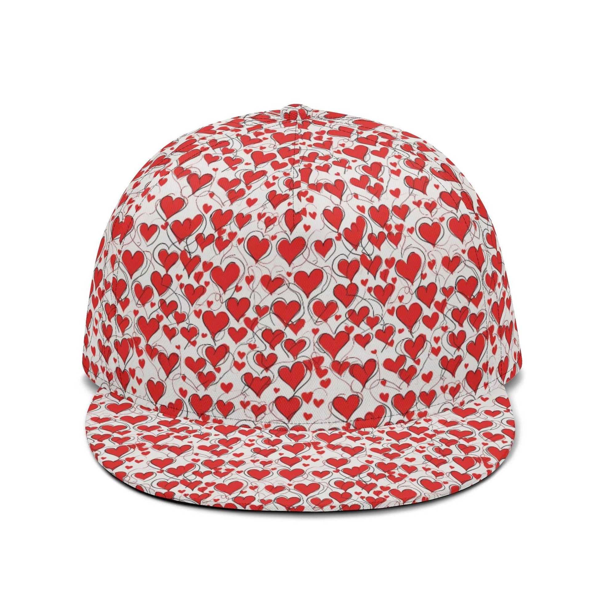 Scribbled Hearts Unisex Classic Snapbacks - DeRose Seasonal