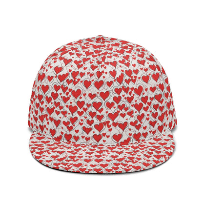 Scribbled Hearts Unisex Classic Snapbacks - DeRose Seasonal
