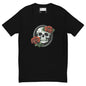 Short Sleeve Skull and Rose Form Fitting T-shirt - DeathDrip Branding - DeRose Seasonal