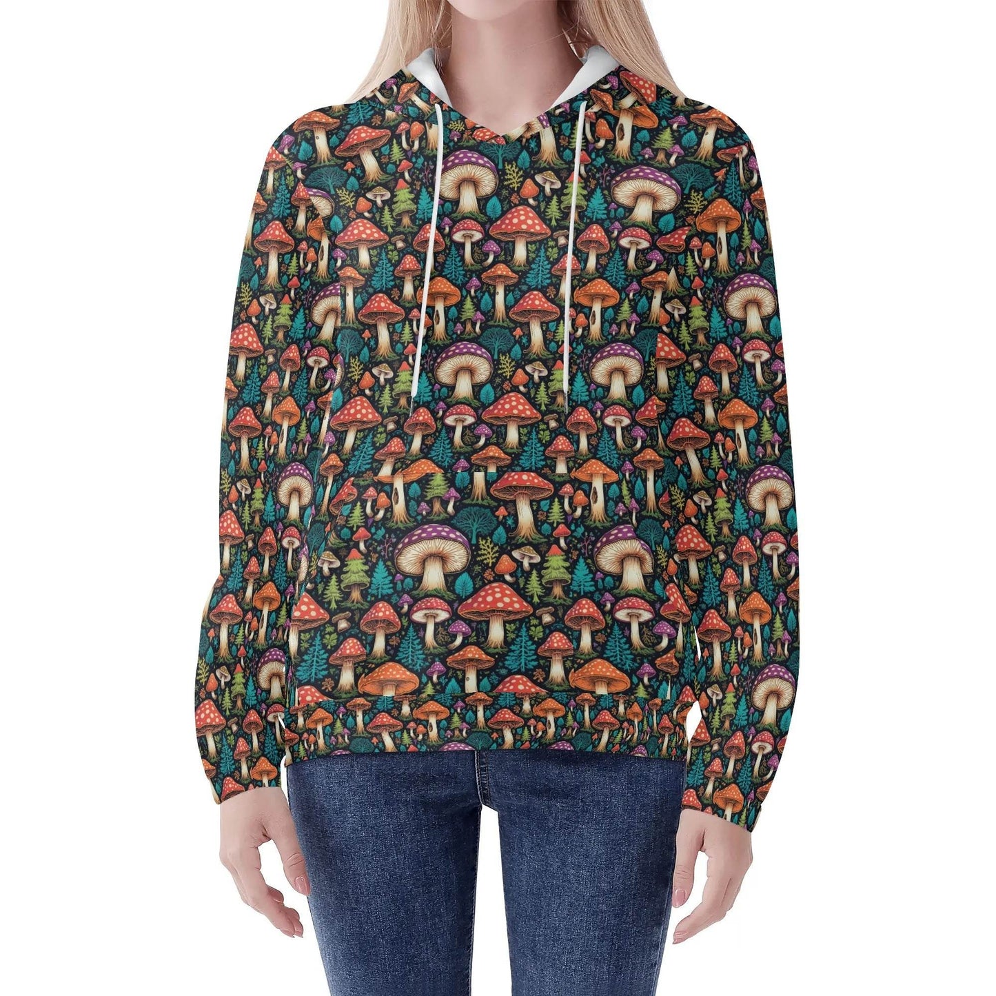 Shroomy Women's Lightweight Pullover Hoodie Sweatshirt - DeRose Seasonal
