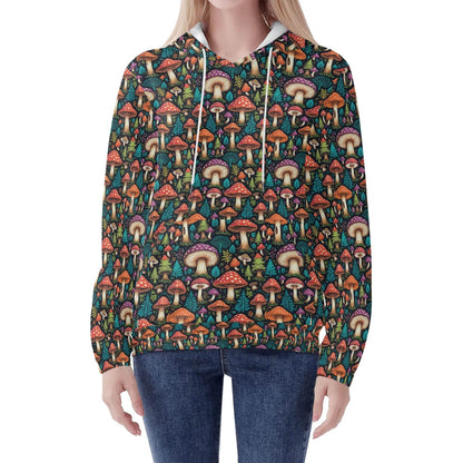 Shroomy Women's Lightweight Pullover Hoodie Sweatshirt - DeRose Seasonal