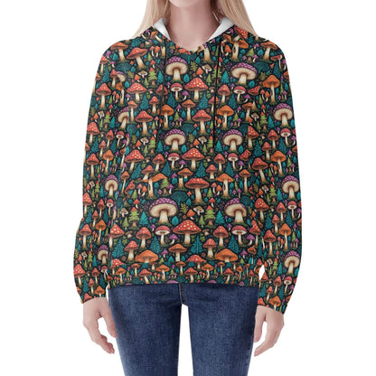 Shroomy Women's Lightweight Pullover Hoodie Sweatshirt - DeRose Seasonal