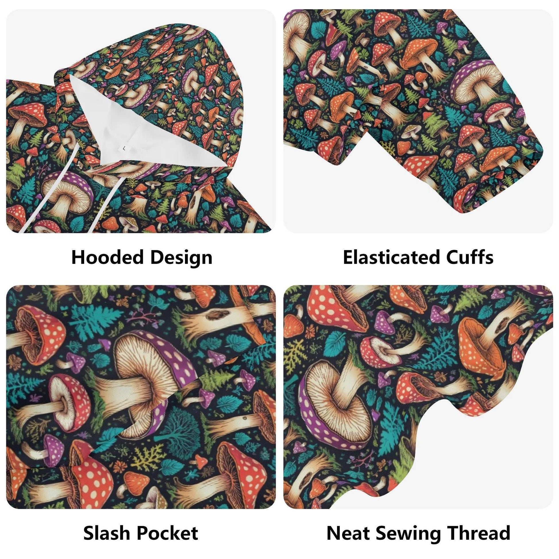 Shroomy Women's Lightweight Pullover Hoodie Sweatshirt - DeRose Seasonal