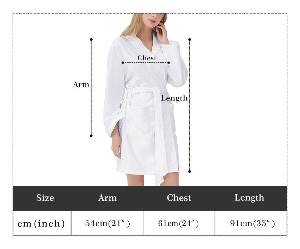 Shroomy Women's Short Bathrobe - DeRose Seasonal