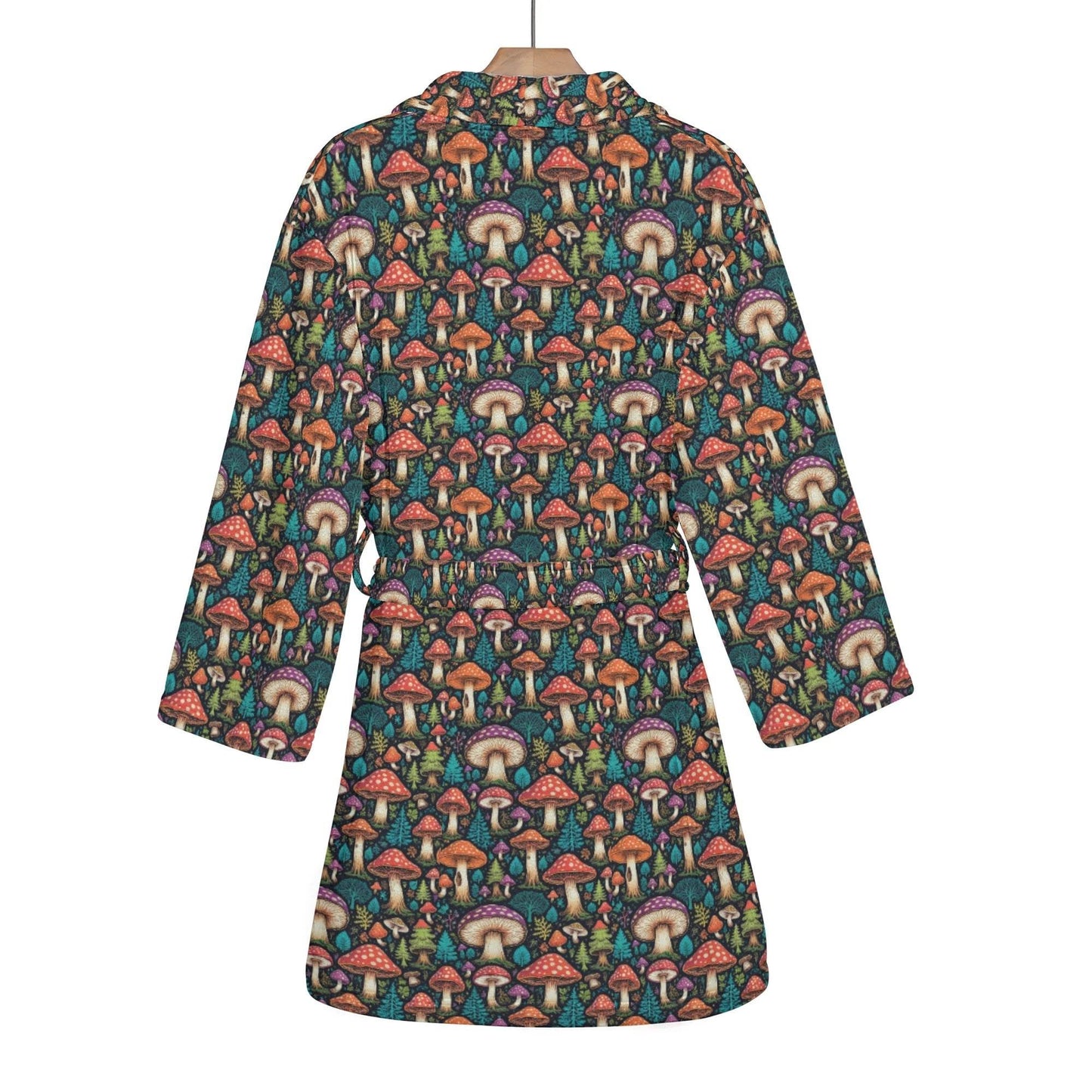 Shroomy Women's Short Bathrobe - DeRose Seasonal