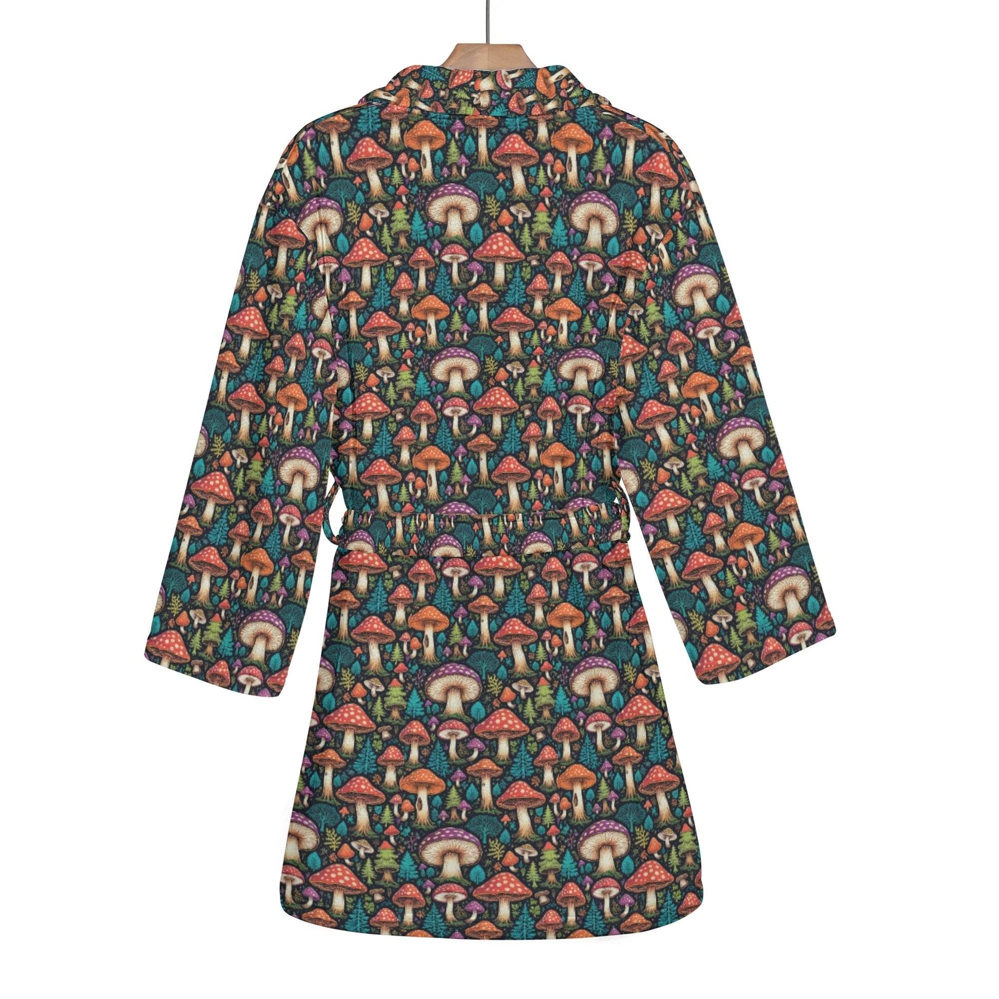 Shroomy Women's Short Bathrobe - DeRose Seasonal