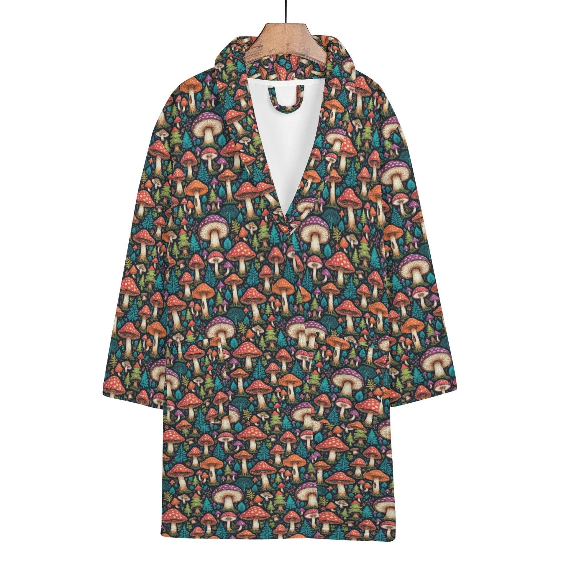 Shroomy Women's Short Bathrobe - DeRose Seasonal